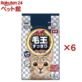 日本猫 毛玉すっきり かつお味(1.2kg×6セット)【日本猫】