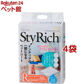 クリーンワン スタイリッチシート リラックスオリエンタルの香り レギュラー(88枚入*4袋セット)【クリーンワン】