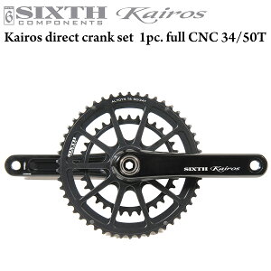2s[X _u NN SIXTHcomponentsKairos 2pc Double Crank 50/34T Black/Black 170mm (VbNXR|[lc JCX 2s[X _u NN Zbg ubN/ubN) RpNgNN SRAM GXP 