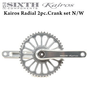 2s[X NN SIXTH ComponentsKairos yRadialz Single Crank Silver/Silver 170mm(VbNXR|[lc JCX fBA 2s[X i[Ch VO NN Zbg Vo[/Vo[)SRAM GXP