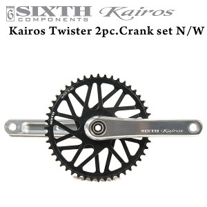 2s[X NN SIXTH ComponentsKairos yTwisterz Single Crank Silver/Black 170mm (VbNXR|[lc JCX cCX^[ 2s[X i[Ch VO NN Zbg Vo[/ubN )SRAM G