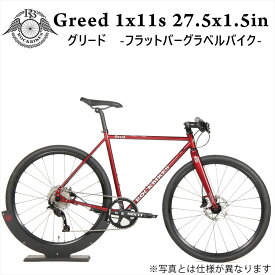 クロモリ ディスク ROCKBIKESGreed 1x11s Deore 650x38BGarnet Red (ロックバイクス グリード ガーネット レッド )シマノ デオーレ 1x11s 27.5x1.5インチクロモリ フレーム 油圧 ディスク カーボン フォーク 軽量 グラベル バイク 自転車 完成品