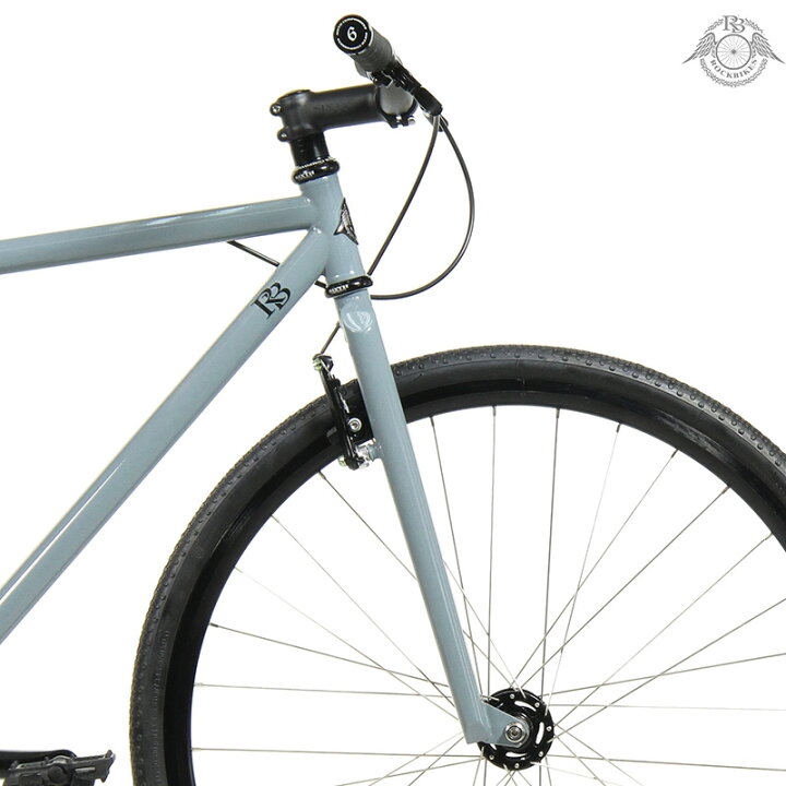 楽天市場】クロモリ ピスト バイク ROCKBIKES Rizer Glossy Grey 