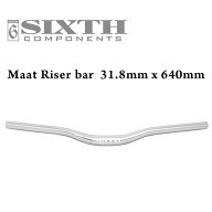 ライザーバー SIXTH ComponentsMaat Riser bar 31.8 x 640mm Silver( シックスコンポーネンツ マート ラ…