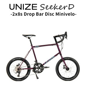 ���a�� UNIZE Seeker D Purple Metallic (���i�C�Y �V�[�J�[D �p�[�v�����^���b�N) 20�C���` �~�j�x�� �h���b�v�o�[ �X�`�[���t���[�� �f���A���R���g���[�����o�[ 16�i�ϑ� �����i