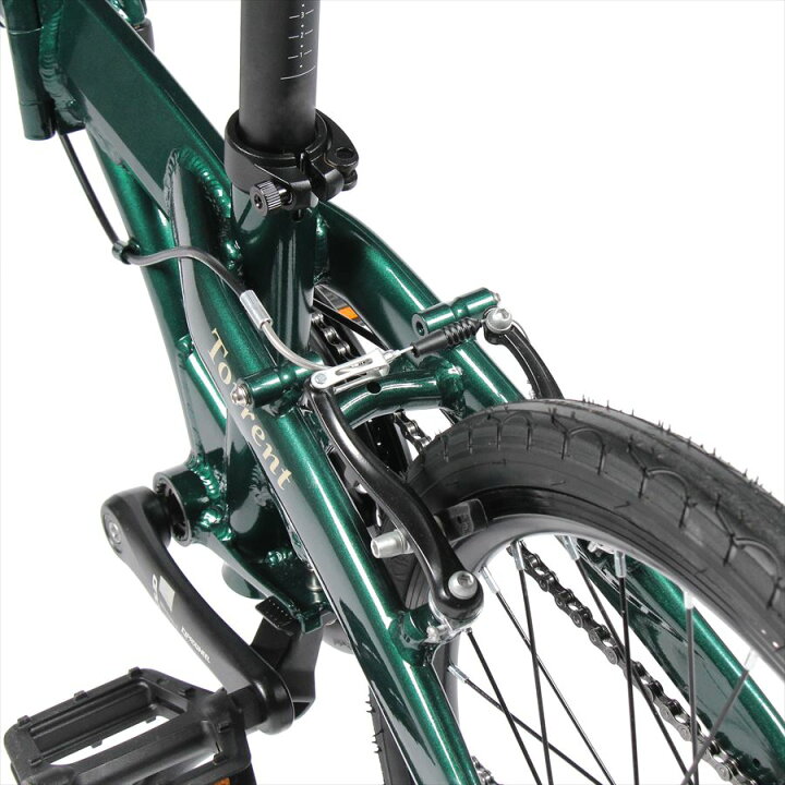 楽天市場】折り畳み自転車 UNIZE Torrent Forest Green (ユナイズ 