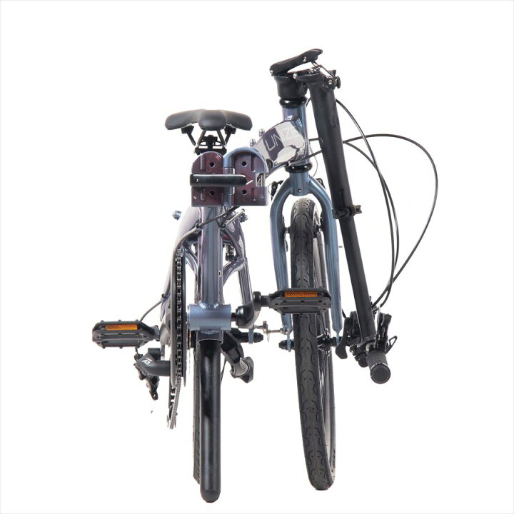 楽天市場】折り畳み自転車 UNIZE Torrent Steel Blue (ユナイズ 