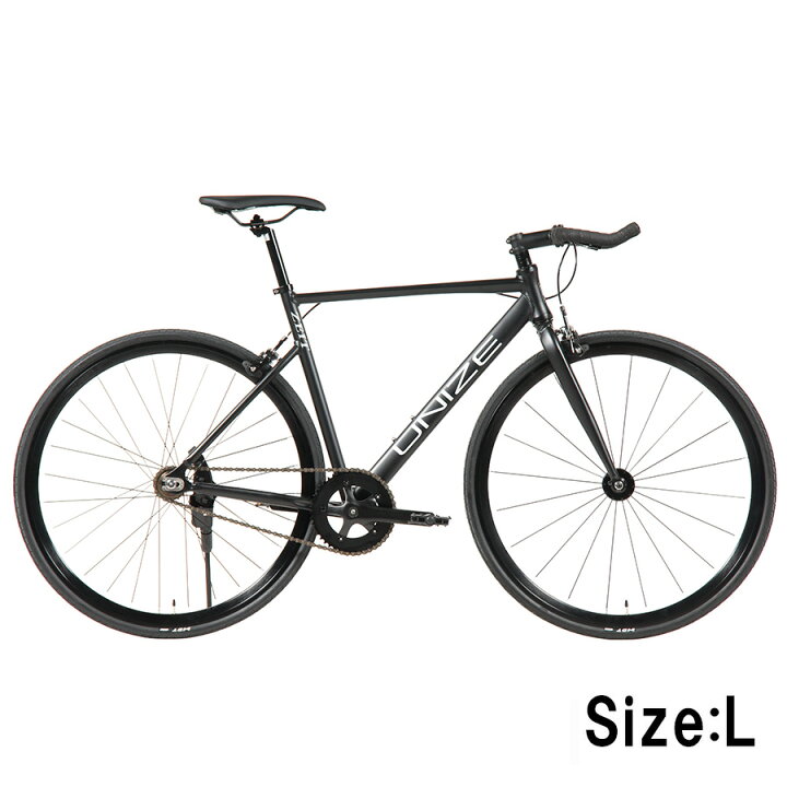 楽天市場】ピストバイク UNIZE ZEIT Matte Black (ユナイズ ツァイト 