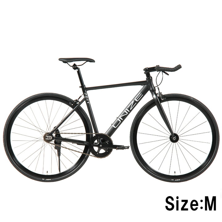 楽天市場】ピストバイク UNIZE ZEIT Matte Black (ユナイズ ツァイト 