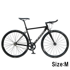 ピストバイク UNIZE ZEIT Matte Black (ユナイズ ツァイト マットブラック) アルミ ブルホーンバー シングルスピード Wコグ 軽量 完成品