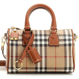 バーバリー ロンドン Burberry バッグ レディース ショルダーバッグ ポシェット ミニボストンバッグ 2Way チェック柄 かばん 鞄 【送料無料】 ブランド バーバリー正規品販売店 直営アウトレット店より直輸入