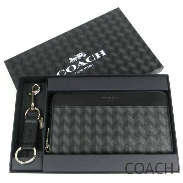 楽天市場】コーチ COACH 財布 キーホルダー セット メンズ 長財布 