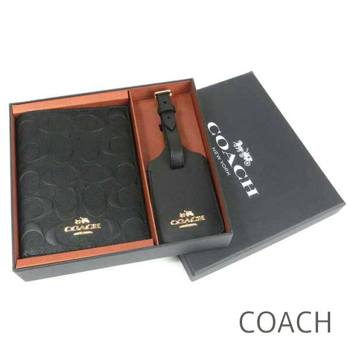 楽天市場】コーチ COACH パスポートケース ネームタグ セット メンズ  