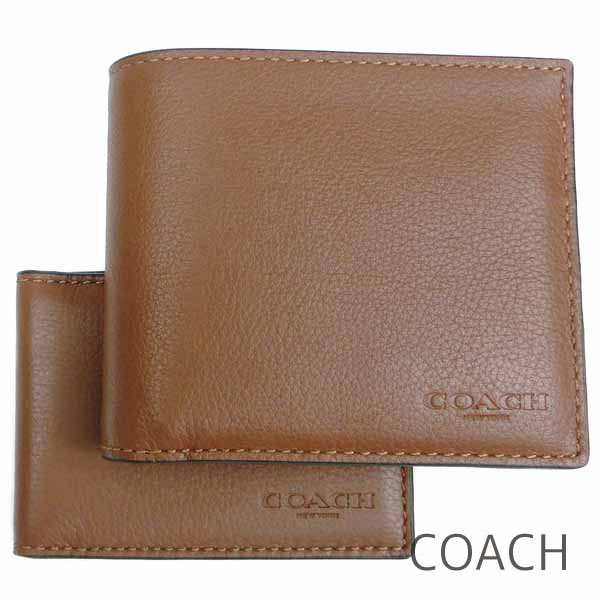 コーチ(COACH) レザー メンズ二つ折り財布 | 通販・人気ランキング 
