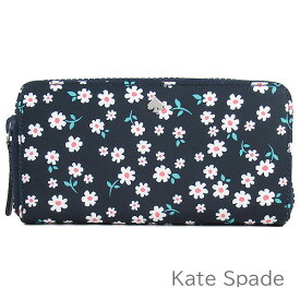 無料母の日ラッピング！ ケイトスペード kate spade 財布 レディース 長財布 花柄 ナイロン ラウンドファスナー 【送料無料】 ブランド ケイトスペード正規品販売店 直営アウトレット店より直輸入 【あす楽】