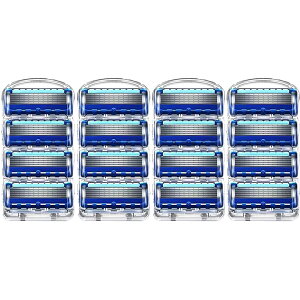 ジレット替刃 5枚刃 フュージョン 互換 替刃 カミソリ 替え刃 男性 髭剃り 16個パック