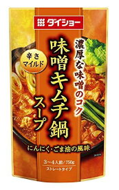ダイショー 味噌キムチ鍋スープ 750g ×5個
