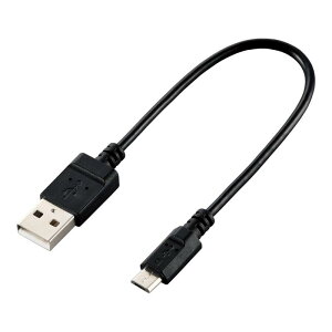 �G���R�� �G�R USB�P�[�u�� 2.0 A-microB 0.15m U2C-JAMB015BK