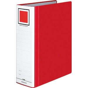 コクヨ(KOKUYO) ファイル パイプ式ファイル エコツインR(両開き) A4 2穴 800枚収容 赤 フ-RT680R