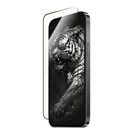 ルプラス(Leplus) iPhone 15 Pro Max ガラスフィルム 「TIGER GLASS」 全面保護 ソフトフレーム 超透明 クリア 強化ガラス 保護 フィルム LN-IL23FGST