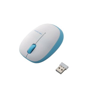 �G���R�� �}�E�X ���C�����X (���V�[�o�[�t��) S�T�C�Y ���^ 3�{�^�� BlueLED �ӂ���ƌy�� ���^�y�� 50g �u���[ M-BL20DBBU