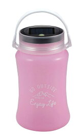 キャプテンスタッグ(CAPTAIN STAG) キャンプ ランタン ライト フローティング LED ランタン typeII ソーラー&amp;USB充電式 ピンク UK-4046