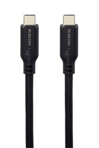 �G���R�� USB Type-C  Type-C �P�[�u�� USB PD�Ή� 100W 50cm �u���b�N �yiPhone 16 �V���[�Y �Ή����؍ρz MPA-CC1G05BK