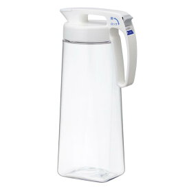 岩崎工業 ラストロウェア 冷水筒 2.1L シームレス ピッチャー 熱湯可 日本製 麦茶 麦茶ボトル お茶 水出しコーヒー 水出し 冷茶 ボトル 横置き 耐熱 広口 冷茶ポット ジャグ ホワイト K-1286 W