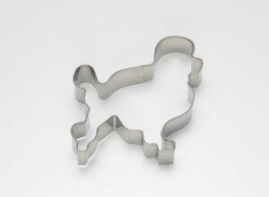 タイガークラウン クッキー型 シルバー 68×63×21mm 18-8抜型 犬 プードル 18-8ステンレス 動物 アニマル ドッグ 1987