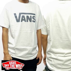 VANS バンズ メンズ Tシャツ ヴァンズ クラシック ロゴ ホワイト グレー 正規 商品 SK8 インポート ブランド ストリート HIPHOP ウェアー B系 服 ダンス ヒップホップ ファッション サーフ カジュアル ウェア セレカジ スタイル