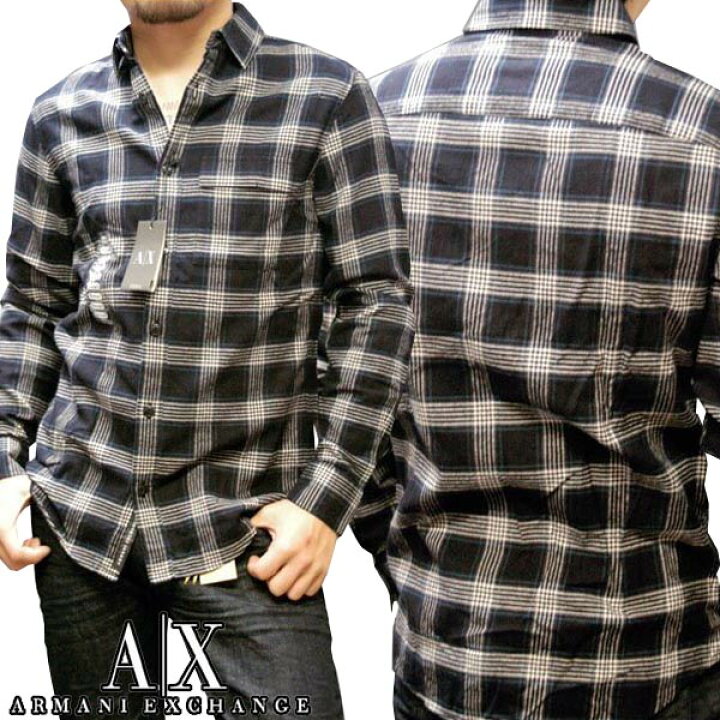 楽天市場】A|X Armani Exchange アルマーニエクスチェンジ メンズ 長袖 