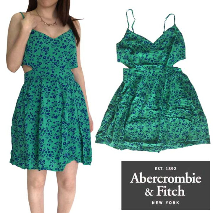 楽天市場 送料無料 セール アバクロ 0種類の品揃え Abercrombie Fitch アバクロンビー フィッチ レディース キャミ ワンピース グリーン ブルー キャミソール デザインカラー アメカジ ブランド ファッション インポート カジュアル ヴィンテージ スタイル