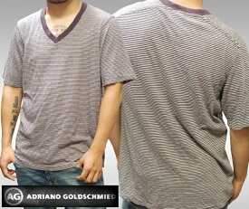 AGジーンズ Tシャツ メンズ Vネック ボーダー 半袖 シャツ COA エージージーンズ AG Jeans 正規 アドリアーノ ゴールドシュミット 雑誌 掲載 LAセレブ カジュアル スタイル プレミアム デニム ブランド アメカジ セレカジ ジーンズ ハリウッドセレブ 愛用 ファッション