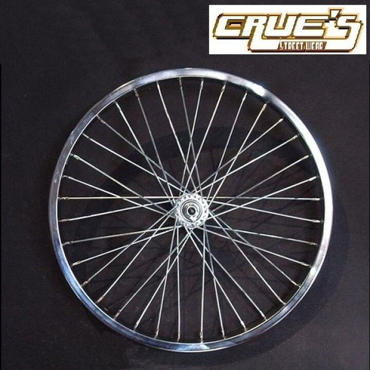 楽天市場】20インチ 36スポーク フロントホイール メッキ 自転車 