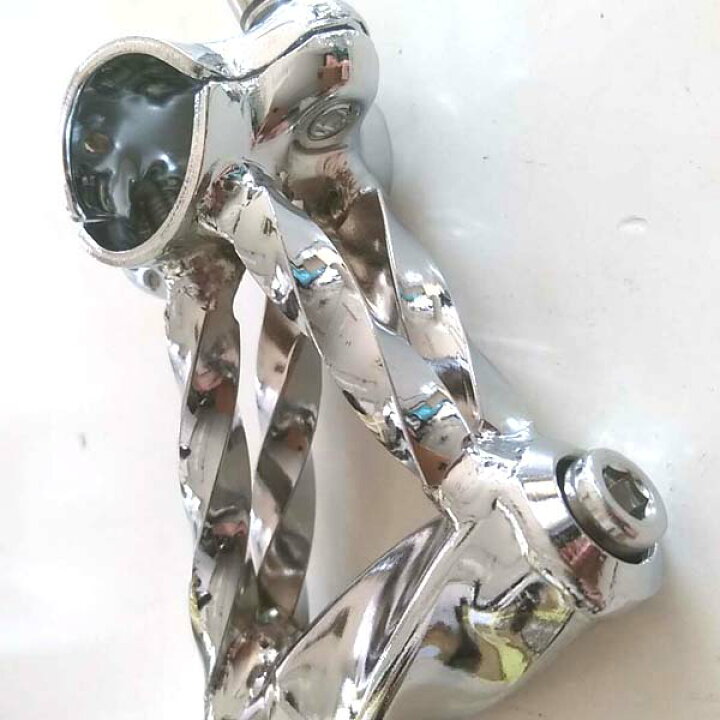 楽天市場】ダブルツイスト ローライダー ステム クローム メッキ 