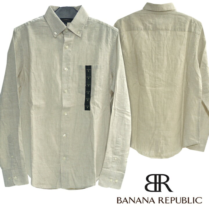 楽天市場】バナナリパブリック BANANA REPUBLIC メンズ 長袖 リネン 