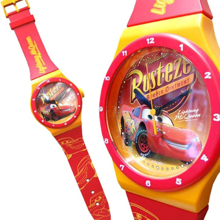 楽天市場】ディズニー Cars カーズ 腕時計型 ウォールクロック 壁掛け 