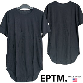 EPTM エピトミ Tシャツ メンズ ロング丈 ブラック 丈長 無地 半袖 ストリート ブランド HIPHOP ウェアー B系 服 ダンス ヒップホップ ファッション カジュアル ウェア スタイル