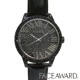 【送料無料】 フェイスアワード メンズ 腕時計 ブラック FACEAWARD 時計 GRACE 47mm マットブラック スワロフスキー MBK/BK/BK 芸能人 多数着用 ブランド ジルコニア アクセサリー ジュエリー セレブ パーティー カジュアル ファッション スタイル