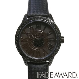 【送料無料】 フェイスアワード メンズ 腕時計 ブラック FACEAWARD 時計 GRACE S 42mm スワロフスキー BK/BK/CBK 芸能人 多数着用 ブランド ジルコニア アクセサリー ジュエリー セレブ パーティー カジュアル ファッション スタイル