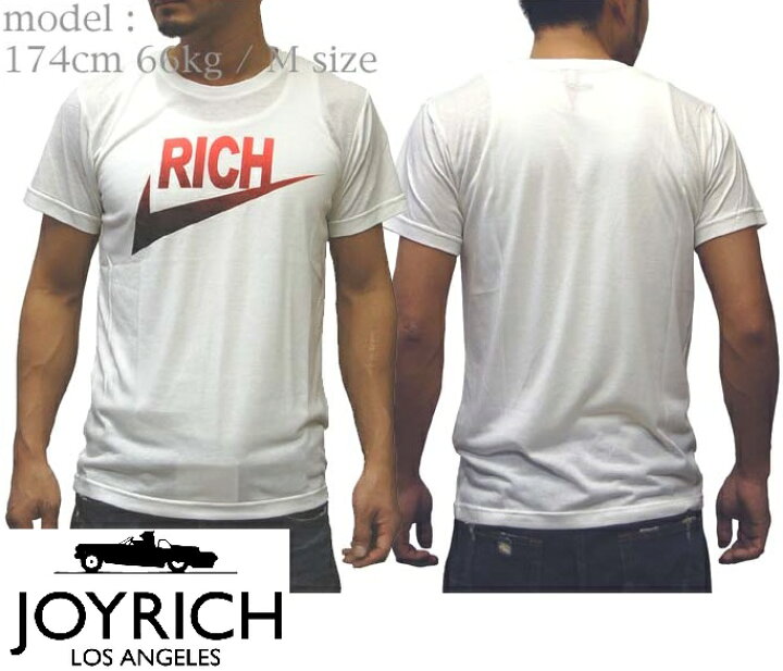 楽天市場 セール ジョイリッチ メンズ Tシャツ ホワイト Joyrich Joy H0905te Joy Rich セレブ 芸能人 多数着用 インポート Laカジュアル ストリート Laセレブ ファッション カジュアル ブランド 雑誌 多数 掲載 アメカジ セレカジ スタイル Nyst セレクトショップ