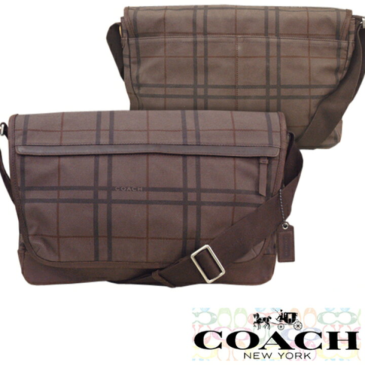 楽天市場】COACH コーチ ショルダーバッグ メンズ バッグ ブラウン 
