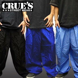 【セール】 クルーズウェア ナイロンパンツ メンズ レディース スポーツウェア ジョギング アウトドア ジャージ CRUES WEAR ストリート スタイル HIPHOP ウェアー B系 服 ダンス ヒップホップ 西海岸 ウエストコースト ファッション カジュアル ブランド ウェア