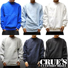 【大きいサイズ セール】 クルーズウェア メンズ 無地 スエット プレーン スウェット CRUE'S WEAR ストリート スタイル HIPHOP ウェアー B系 服 ダンス ヒップホップ 西海岸 ウエストコースト ファッション カジュアル ブランド ウェア XL 2L 2XL 3L 3XL 4L 4XL 5L