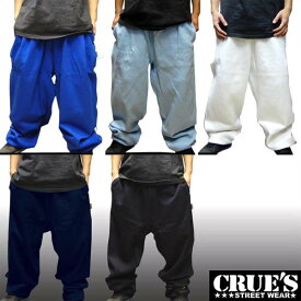 【大きいサイズ セール】 クルーズウェア メンズ スエットパンツ 無地 スウェットパンツ CRUES WEAR ストリート スタイル HIPHOP ウェアー B系 服 ダンス ヒップホップ 西海岸 ウエストコースト ファッション カジュアル ブランド ウェア XL 2L 2XL 3L 3XL 4L 4XL 5L