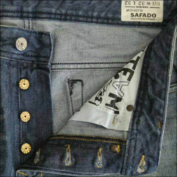 楽天市場】ディーゼル DIESEL メンズ デニム SAFADO 0075l REGULAR 