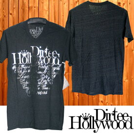 ダーティーハリウッド メンズ Tシャツ Vネック Dirtee Hollywood BRANDED ブラック シルバー ダーティー ハリウッド LA セレブ Safari サファリ LEON レオン オーシャンズ 雑誌 掲載 ブランド ベッカム セレカジ ファッション セール ストリート ウェア カジュアル スタイル