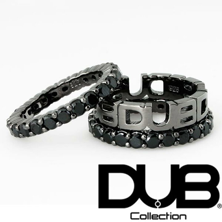 楽天市場】再入荷なし 即納 DUB ジュエリー リング 130-3 3連 
