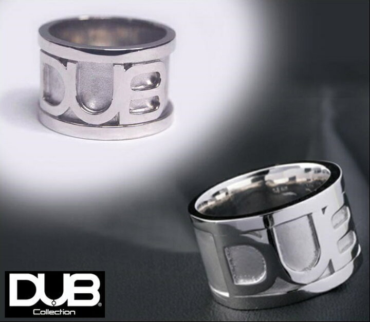 楽天市場】再入荷なし 即納 DUB ジュエリー リング 15-1 ロゴ シルバー 