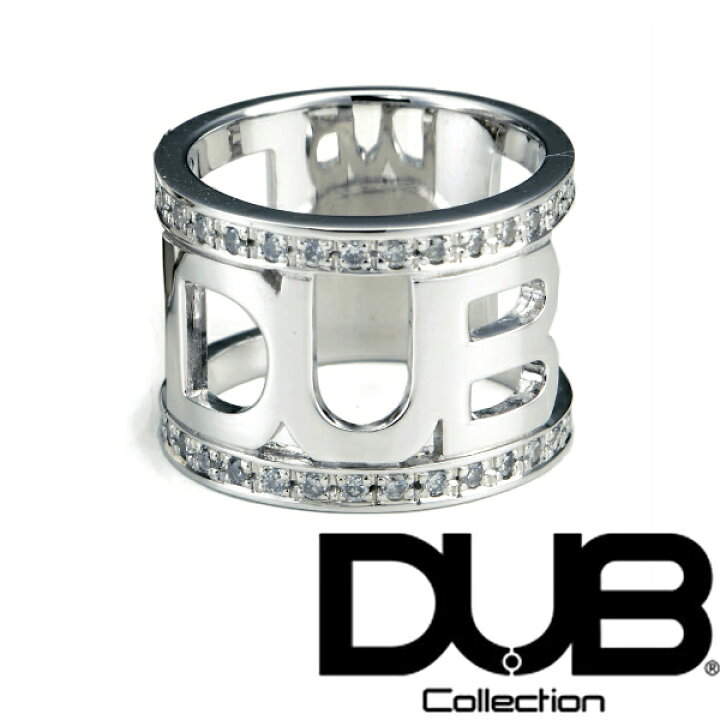 楽天市場】再入荷なし 即納 DUB ジュエリー リング 40-1 ロゴ シルバー  